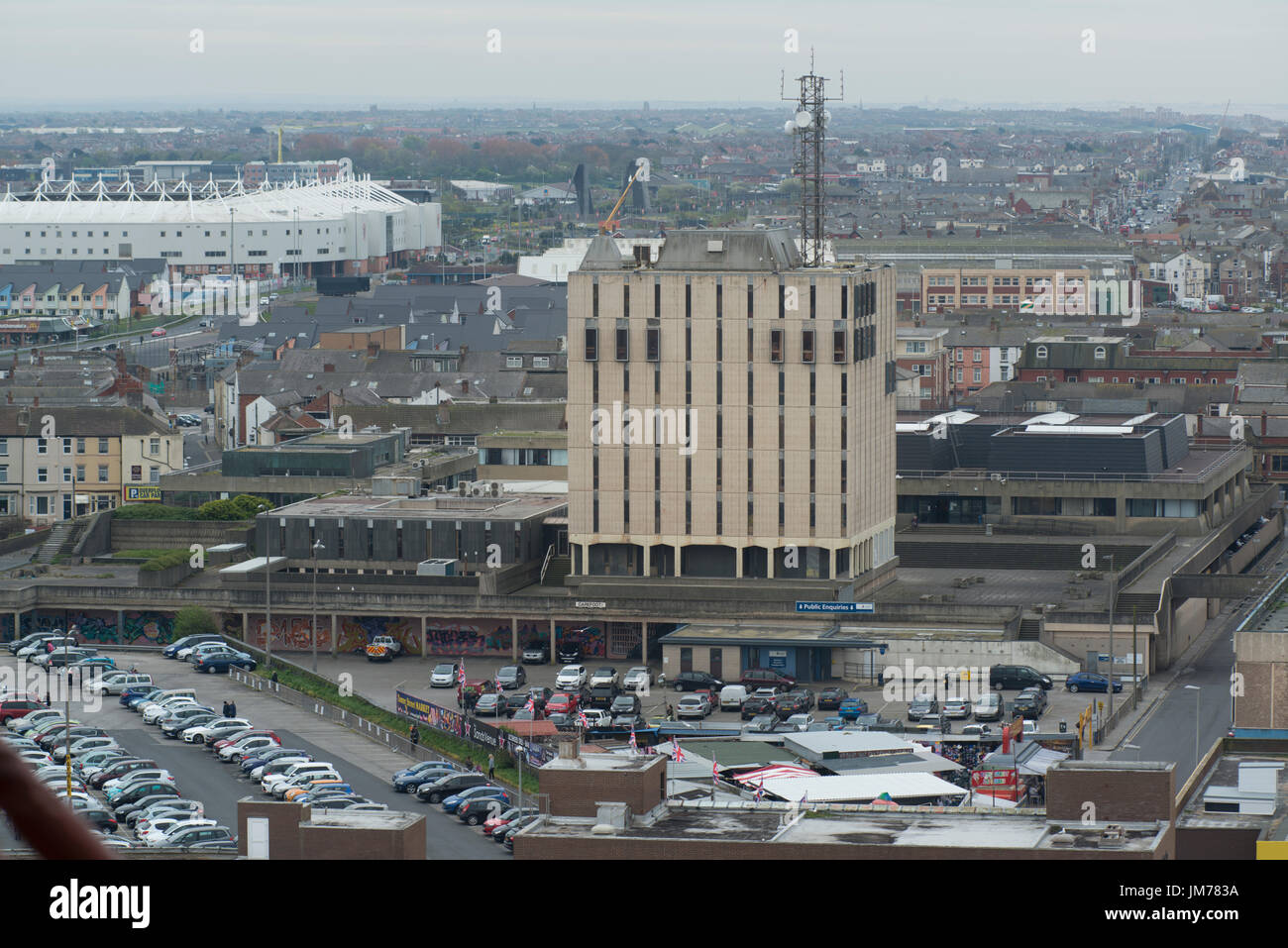 Bonny St, Blackpool.The old Police station. ready for refurbishment and demolish. credit: LEE RAMSDEN / ALAMY Stock Photo