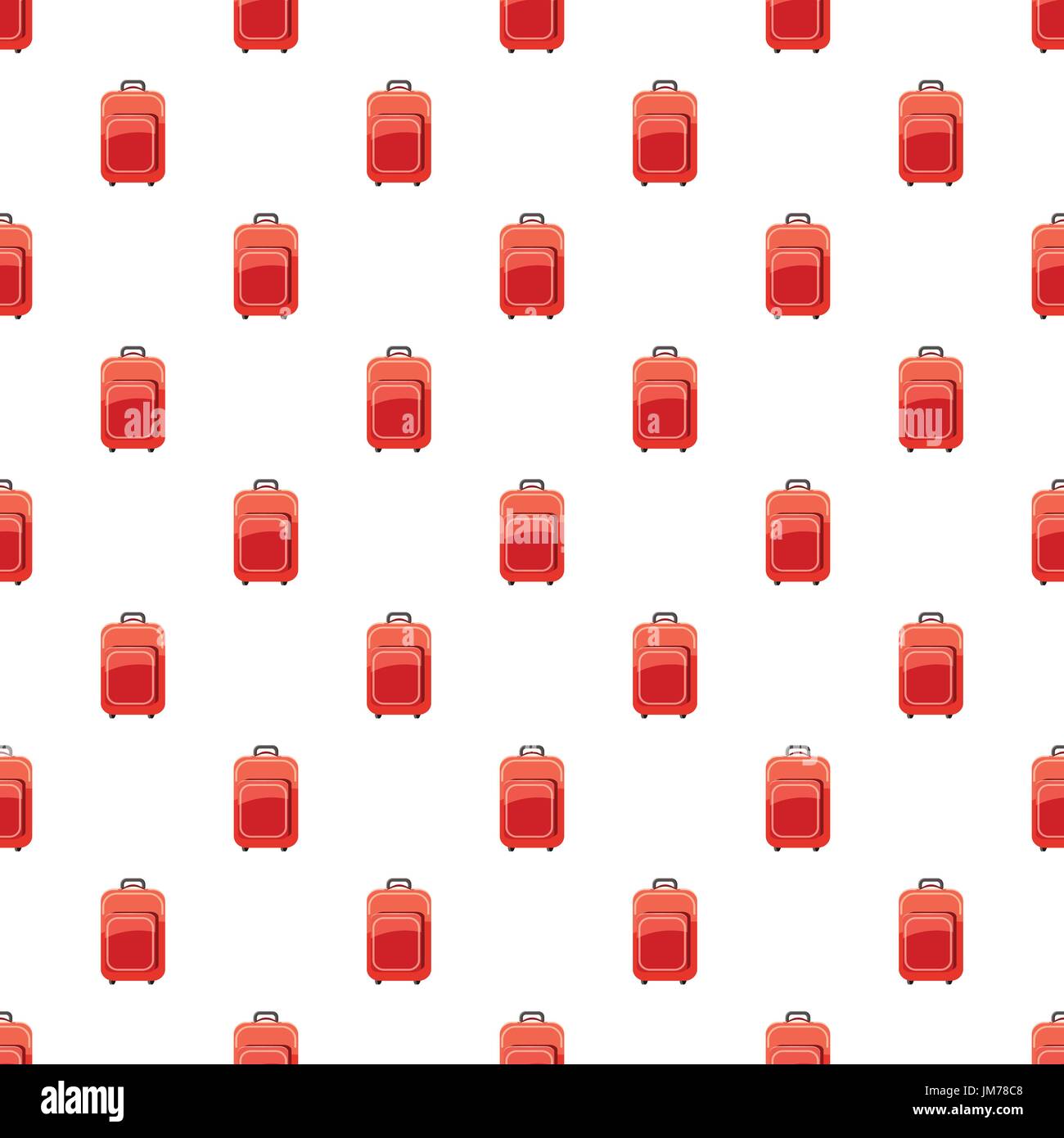 Red travel suitcase pattern Stock Vector