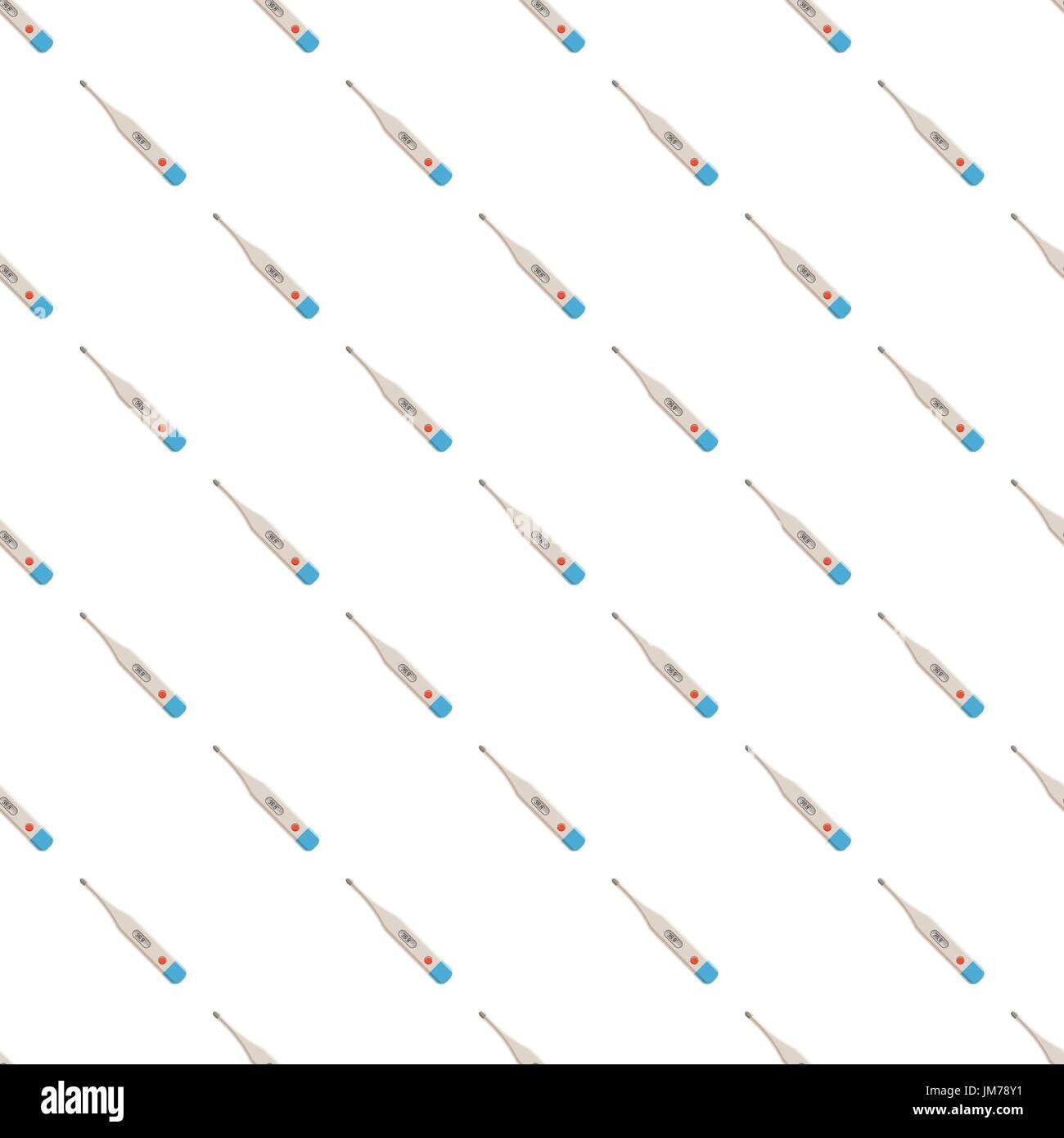 Electronic thermometer pattern Stock Vector