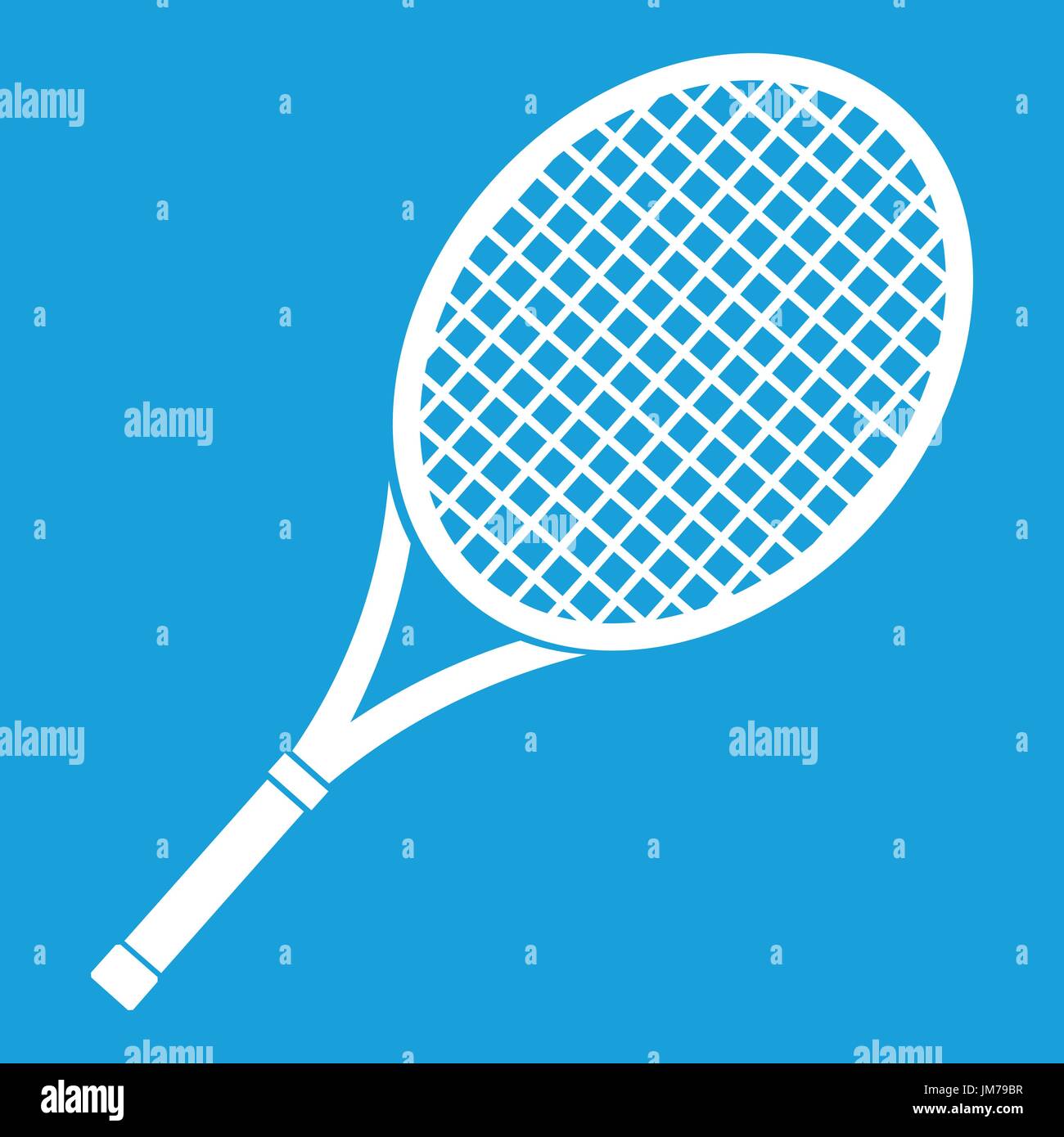 Tennis racket icon white Stock Vector Image & Art Alamy