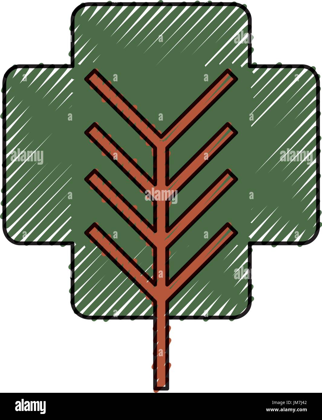 tree nature symbol Stock Vector Image & Art - Alamy