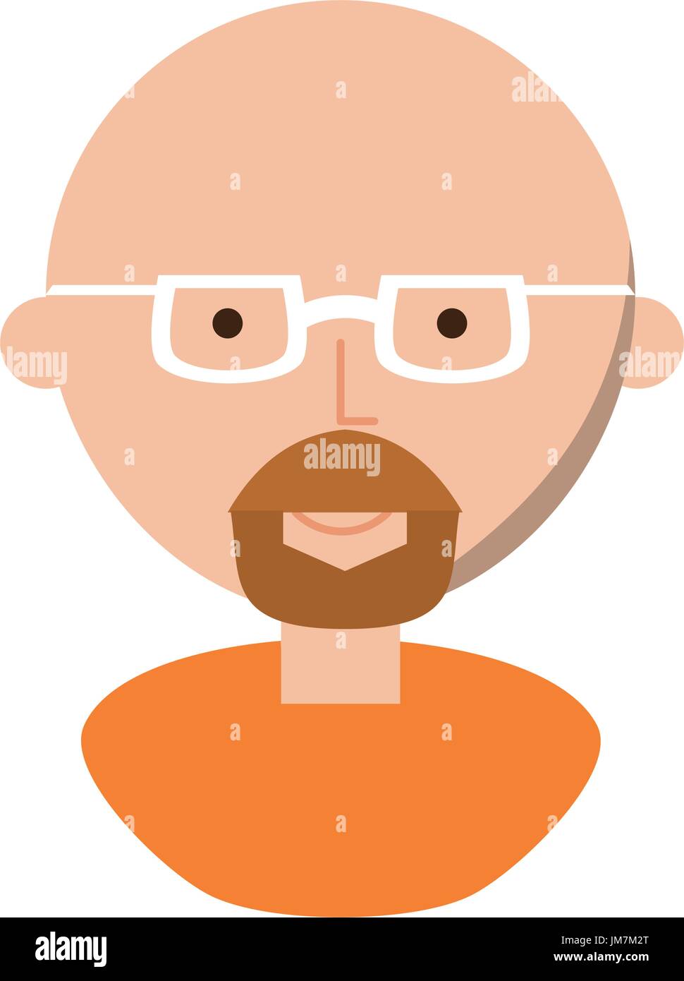 Man With Glasses Cartoon Stock Vector Art Illustration Vector