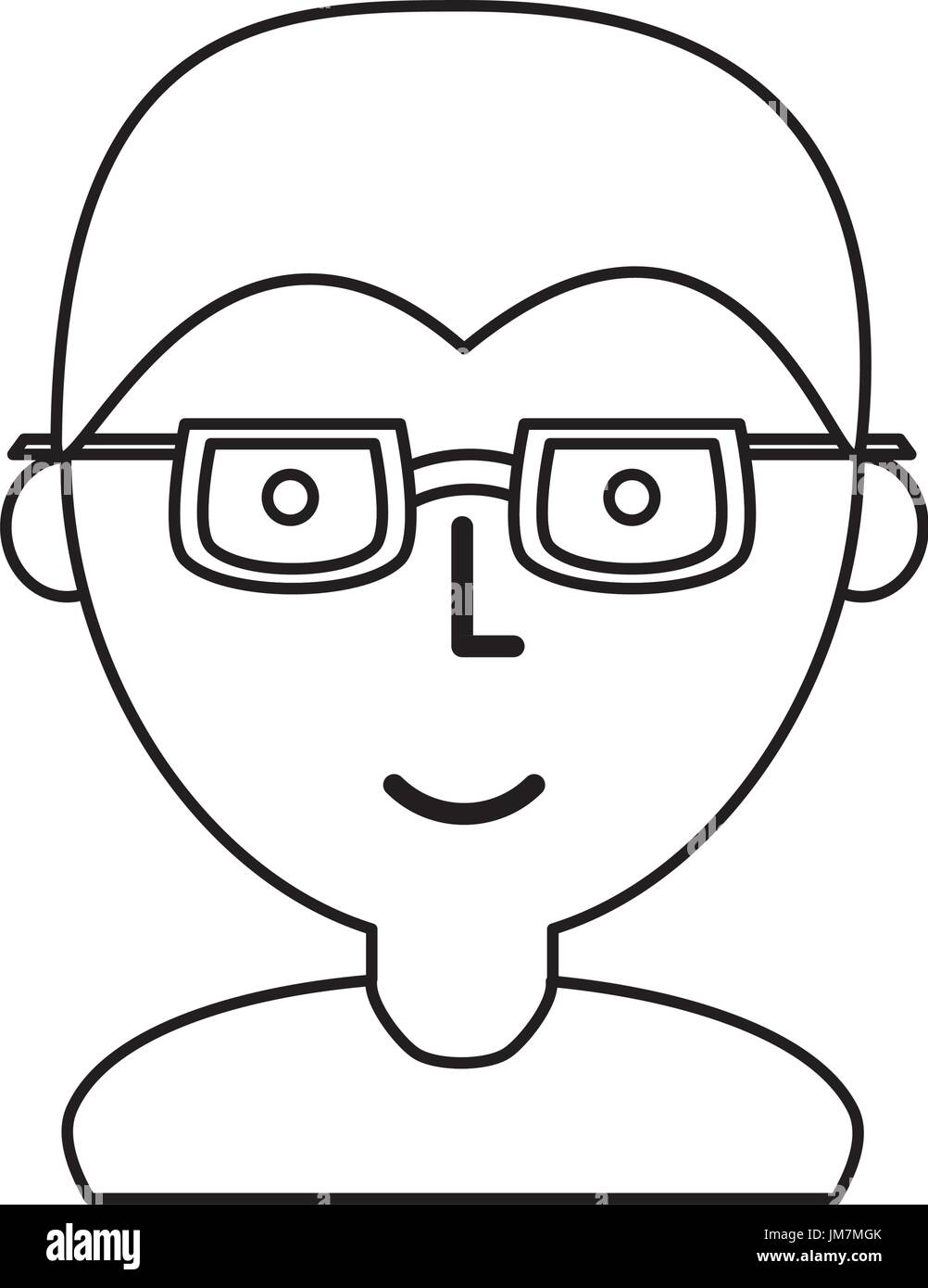 Man with glasses cartoon Stock Vector Image & Art Alamy