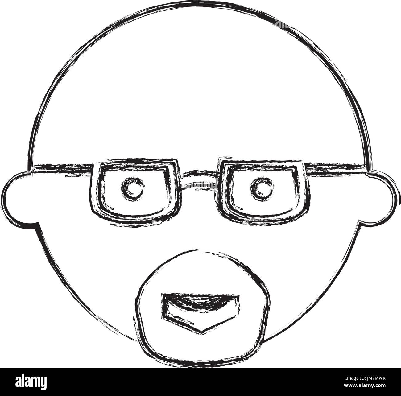 Man with glasses cartoon Stock Vector Image & Art Alamy