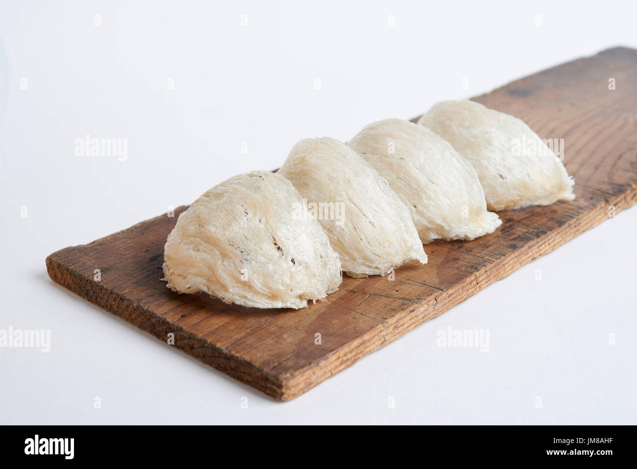 chinese bird nest on white background Stock Photo Alamy