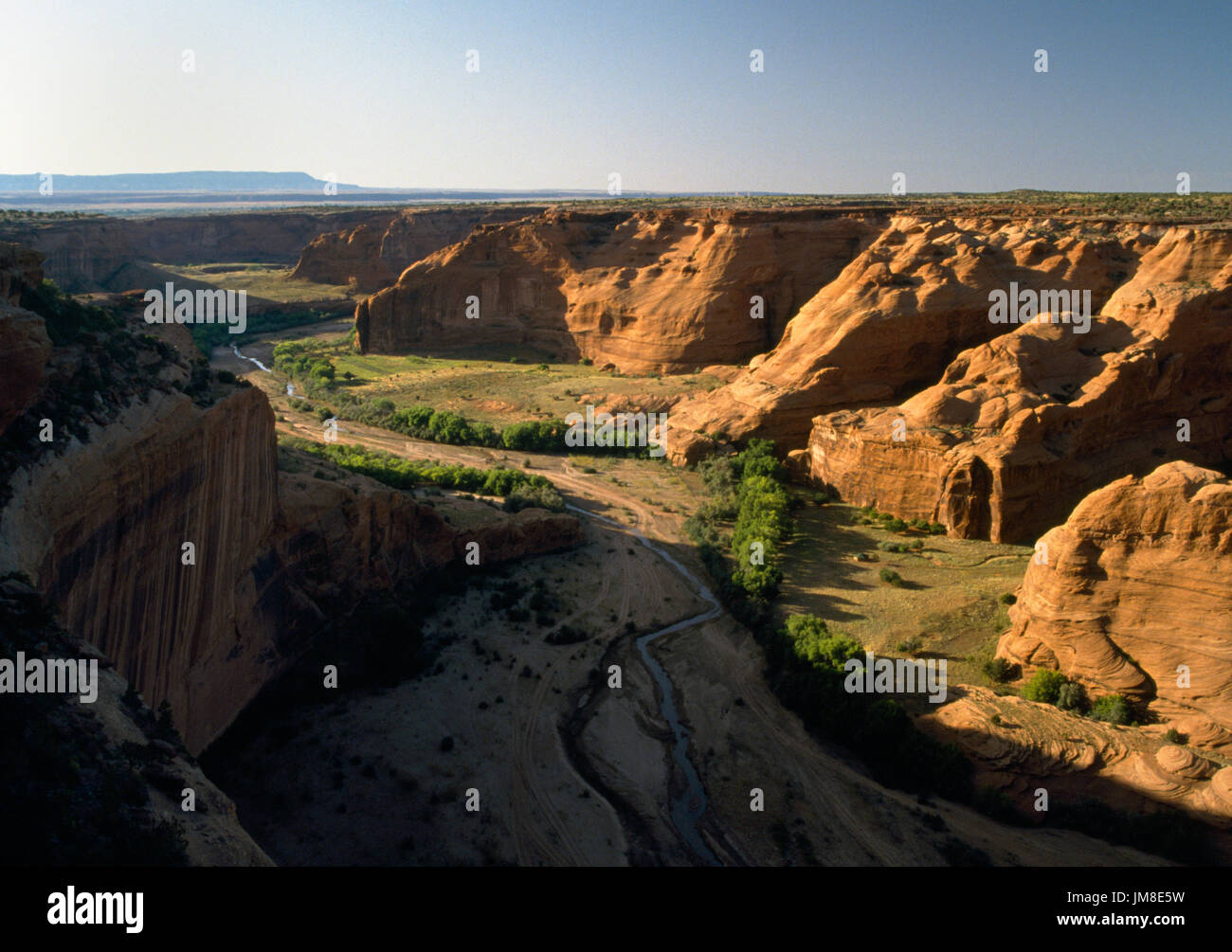 Canyon de Chelly, Chinle, Arizona, USA. Looking north west down Canyon