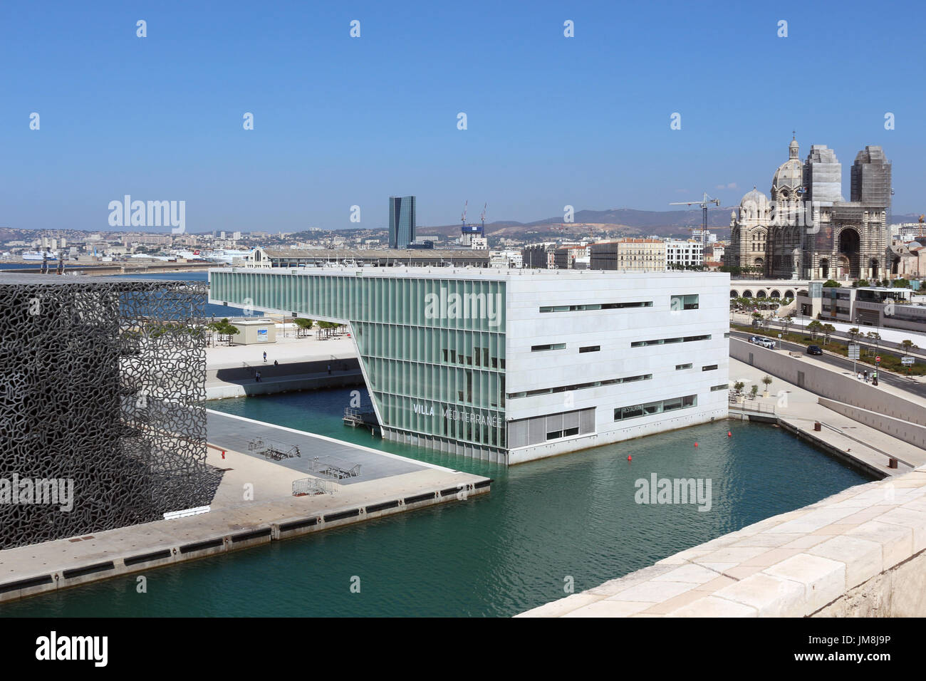 Villa Méditerranée Marseille Stock Photo