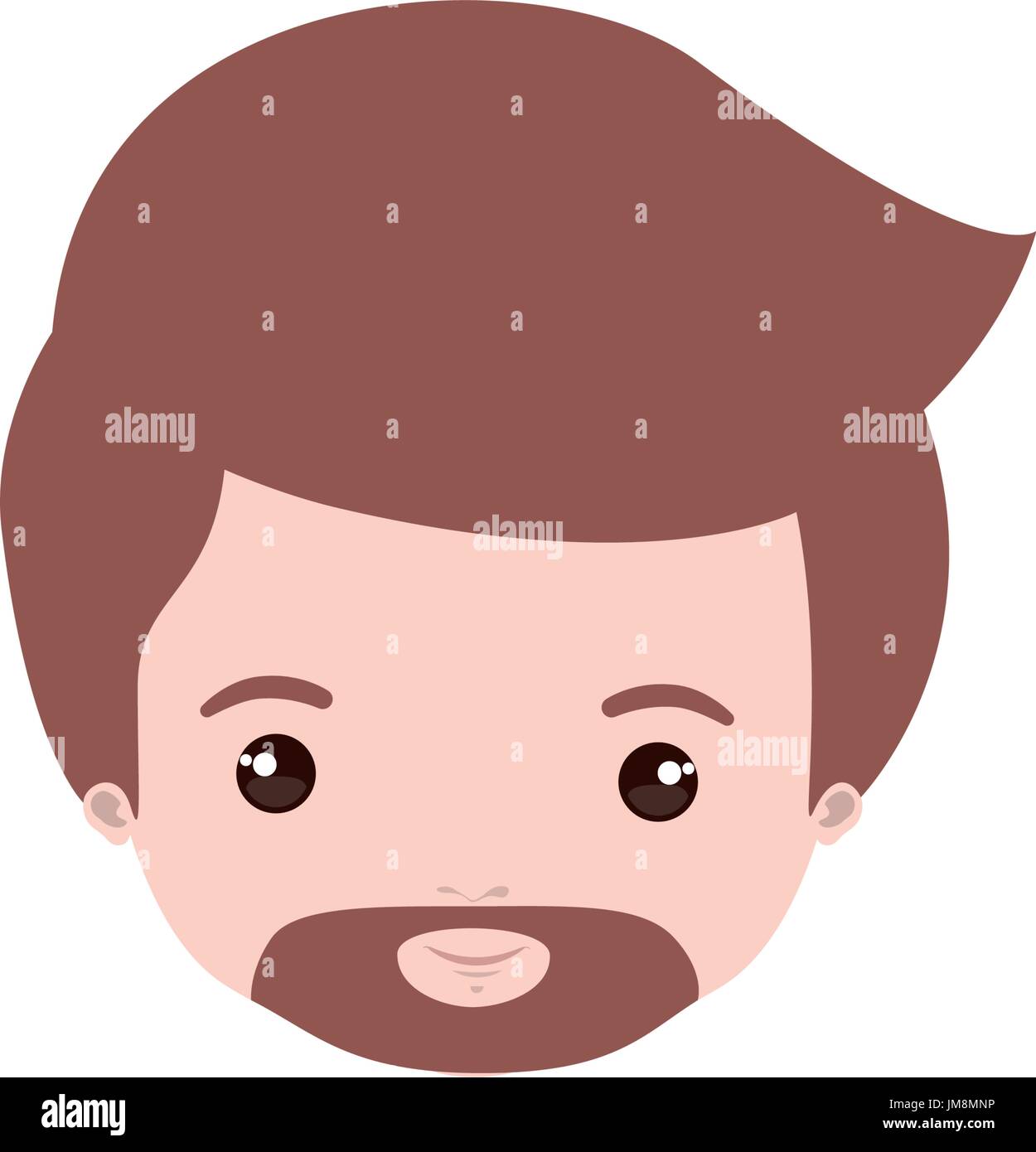 Man face closeup Stock Vector Images - Alamy