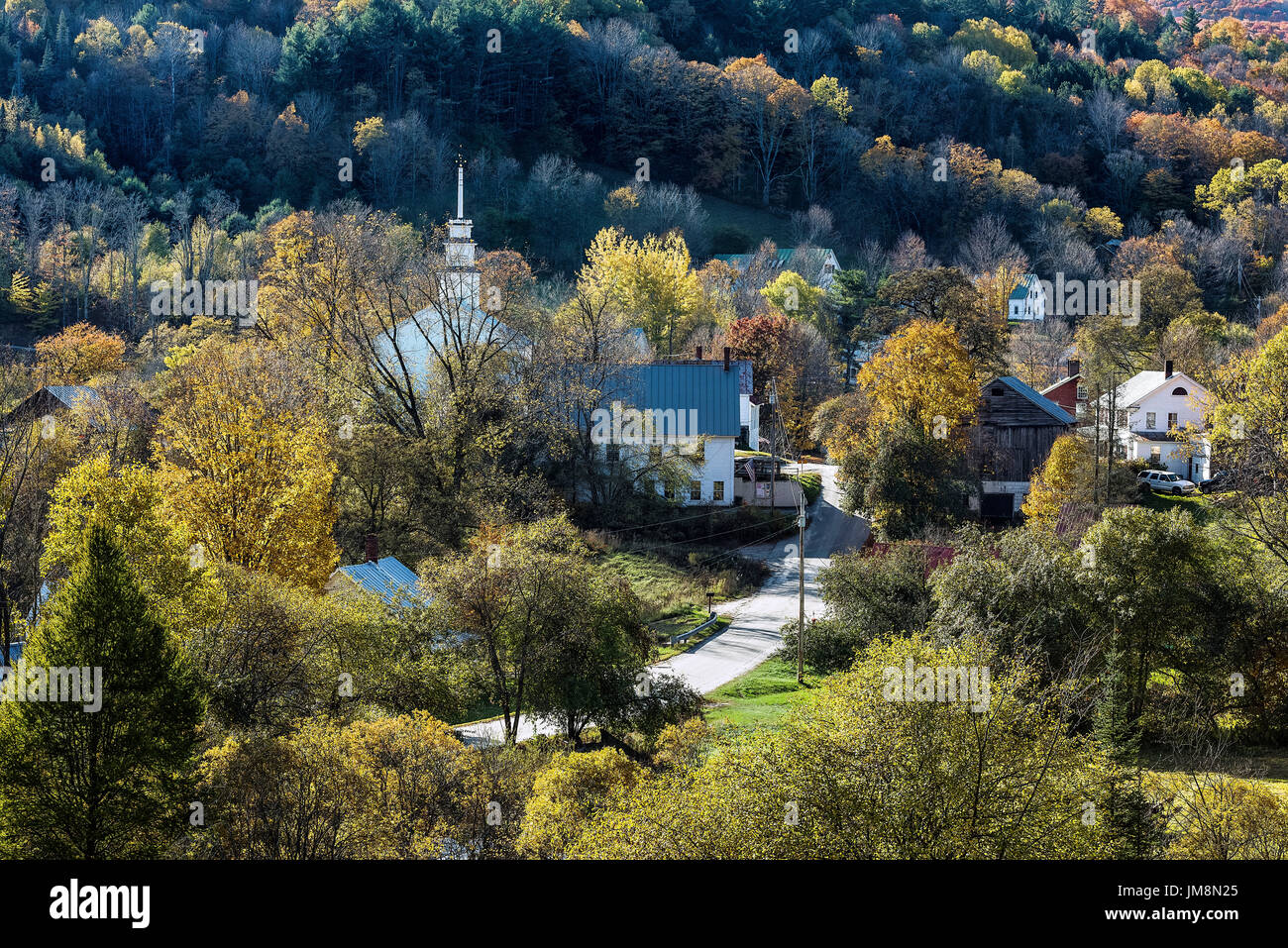 Charming rustic village of Topsham, Vermont, USA Stock Photo Alamy