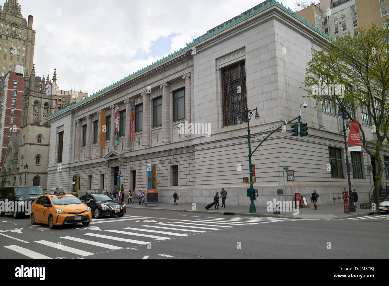 new york historical society building New York City USA Stock Photo - Alamy