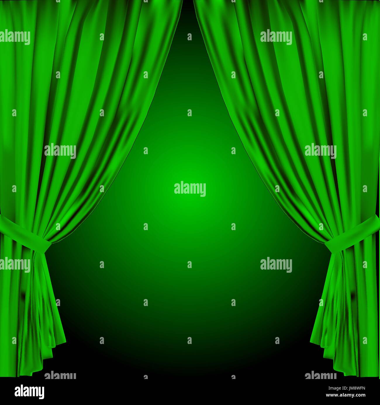 theatre curtain. vector illustration. 10eps. vector illustration Stock Vector