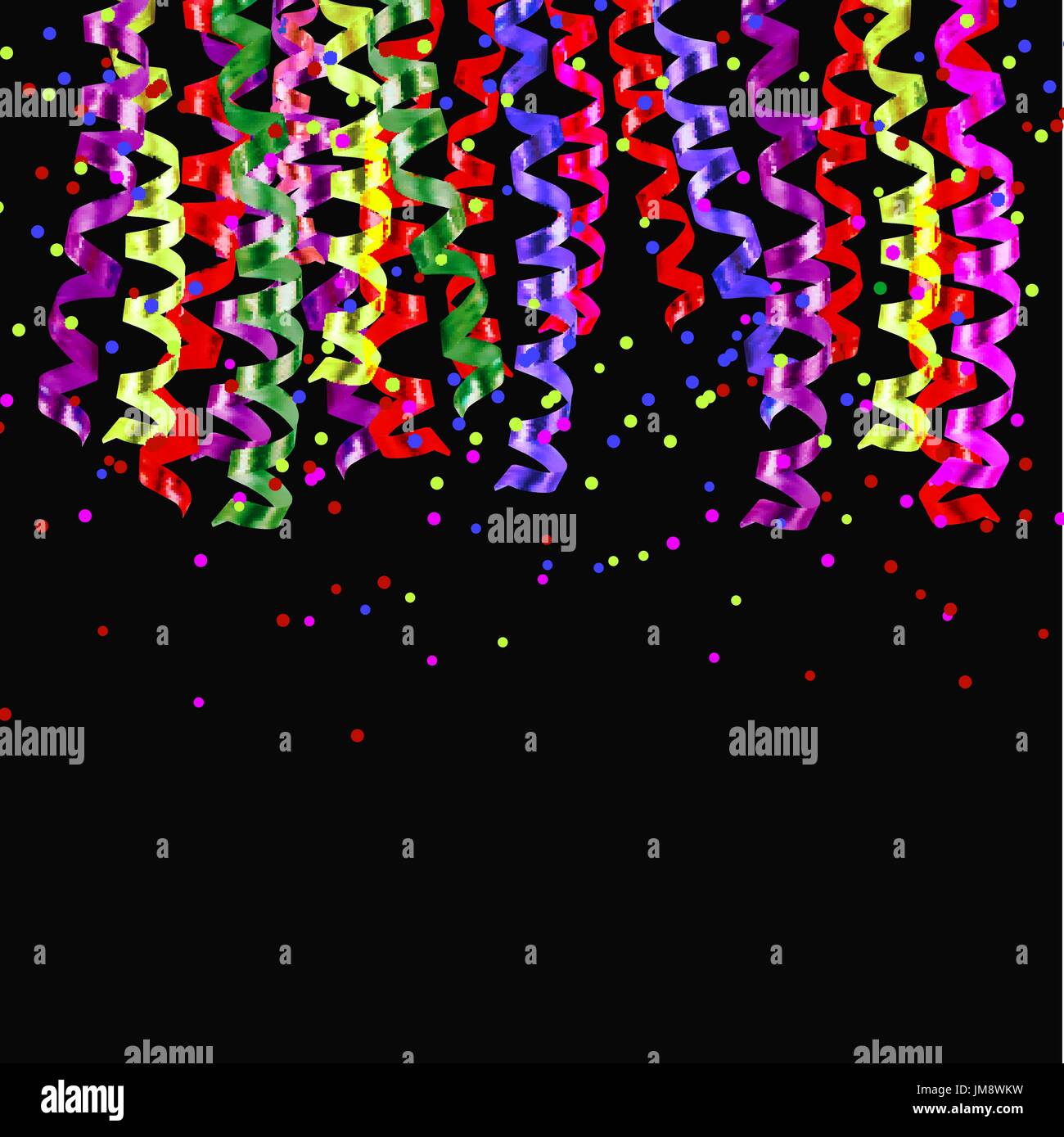 Colorful confetti isolated on white background. vector illustration ...