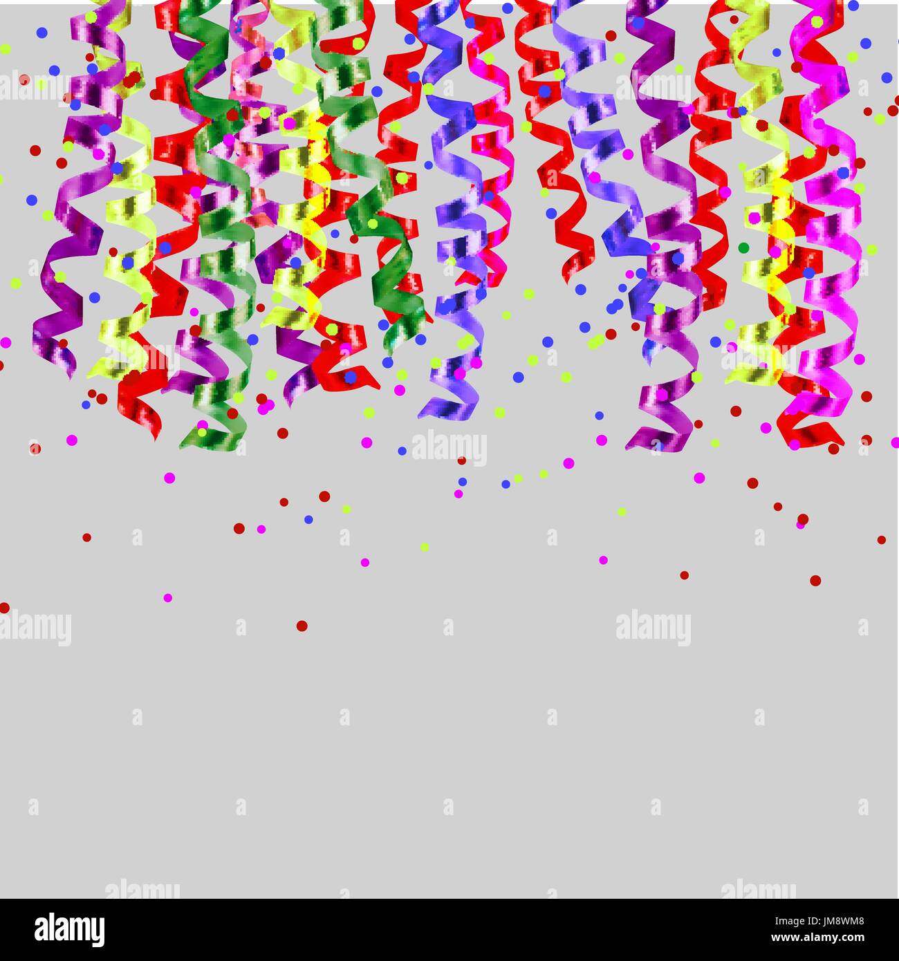 Colorful confetti isolated on white background. vector illustration ...