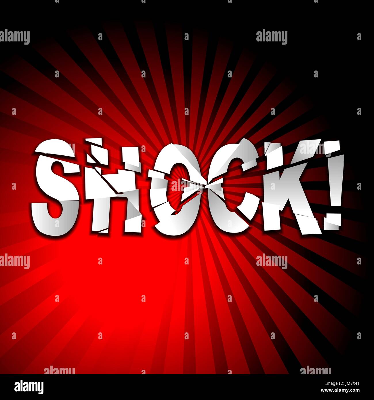 Blue plate under voltage, the discharge current Stock Vector