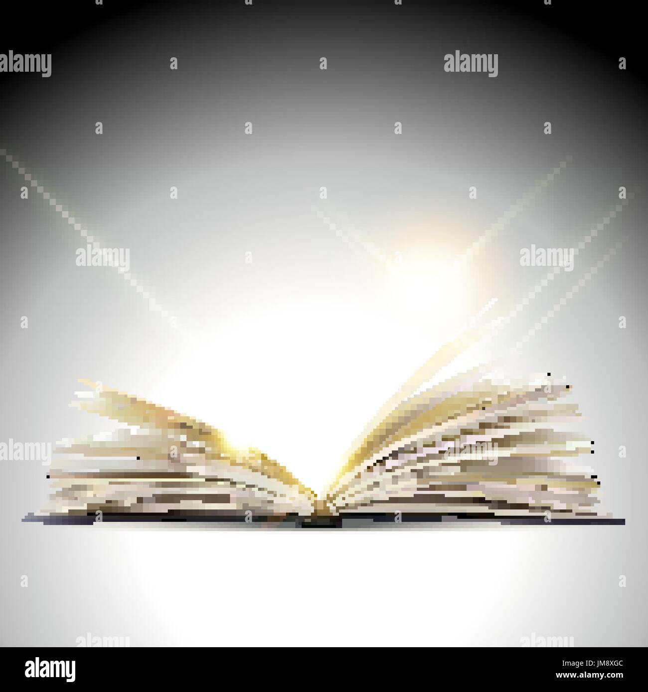 Open book isolated on white background. eps 10 Stock Vector Image & Art ...