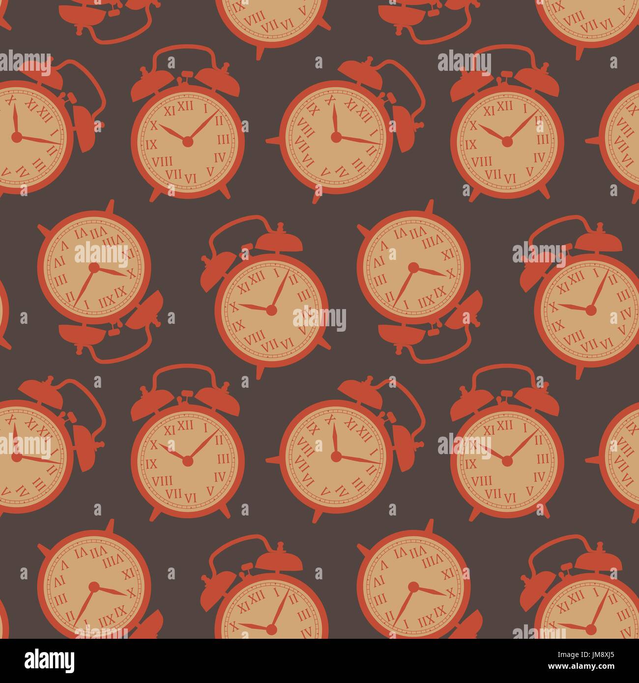 Clock seamless background. vector illustration. 10 eps Stock Vector