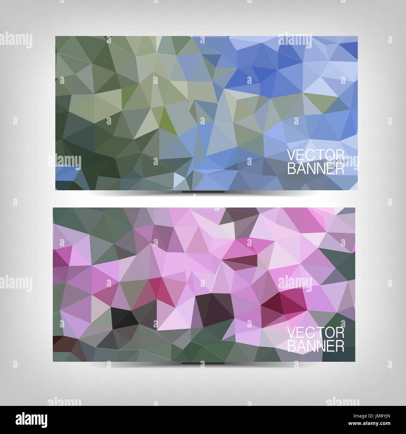 Vector abstract background set EPS 10. Abstract vector banner Stock ...