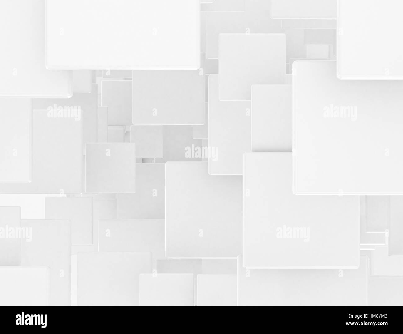 Overlapping white squares design template Stock Photo