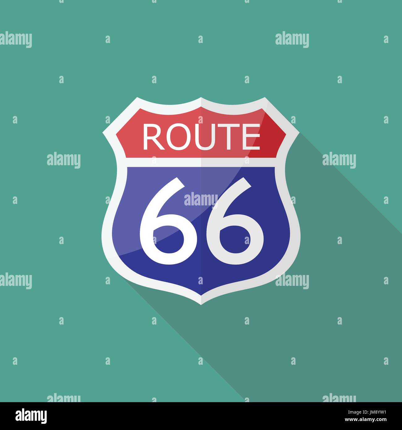 Route 66 Sign. Vector illustration Stock Vector Image & Art Alamy