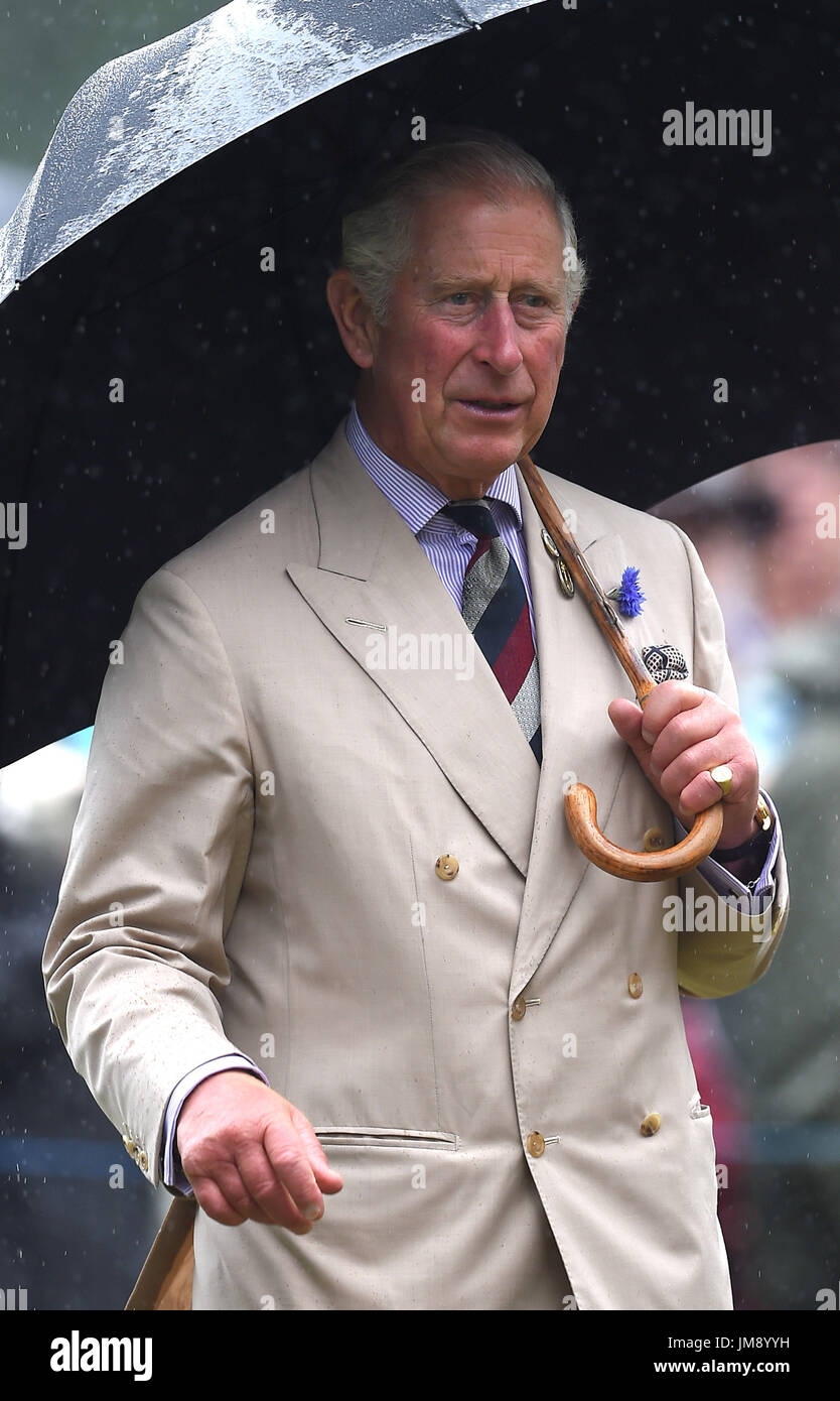 The Prince of Wales attends the Sandringham Flower Show at Sandringham