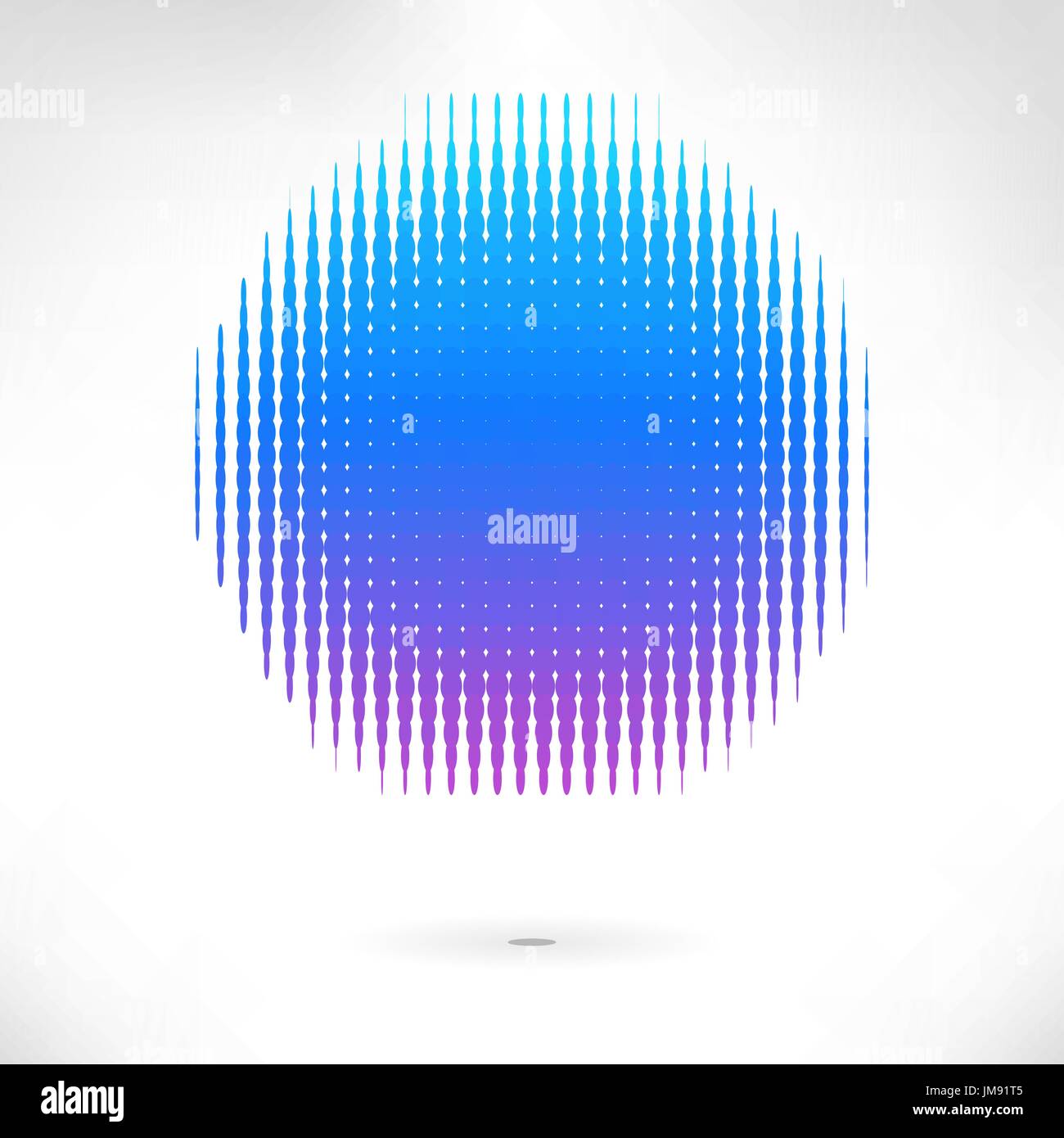 Vector abstract background from blue halftone. 10 eps Stock Vector