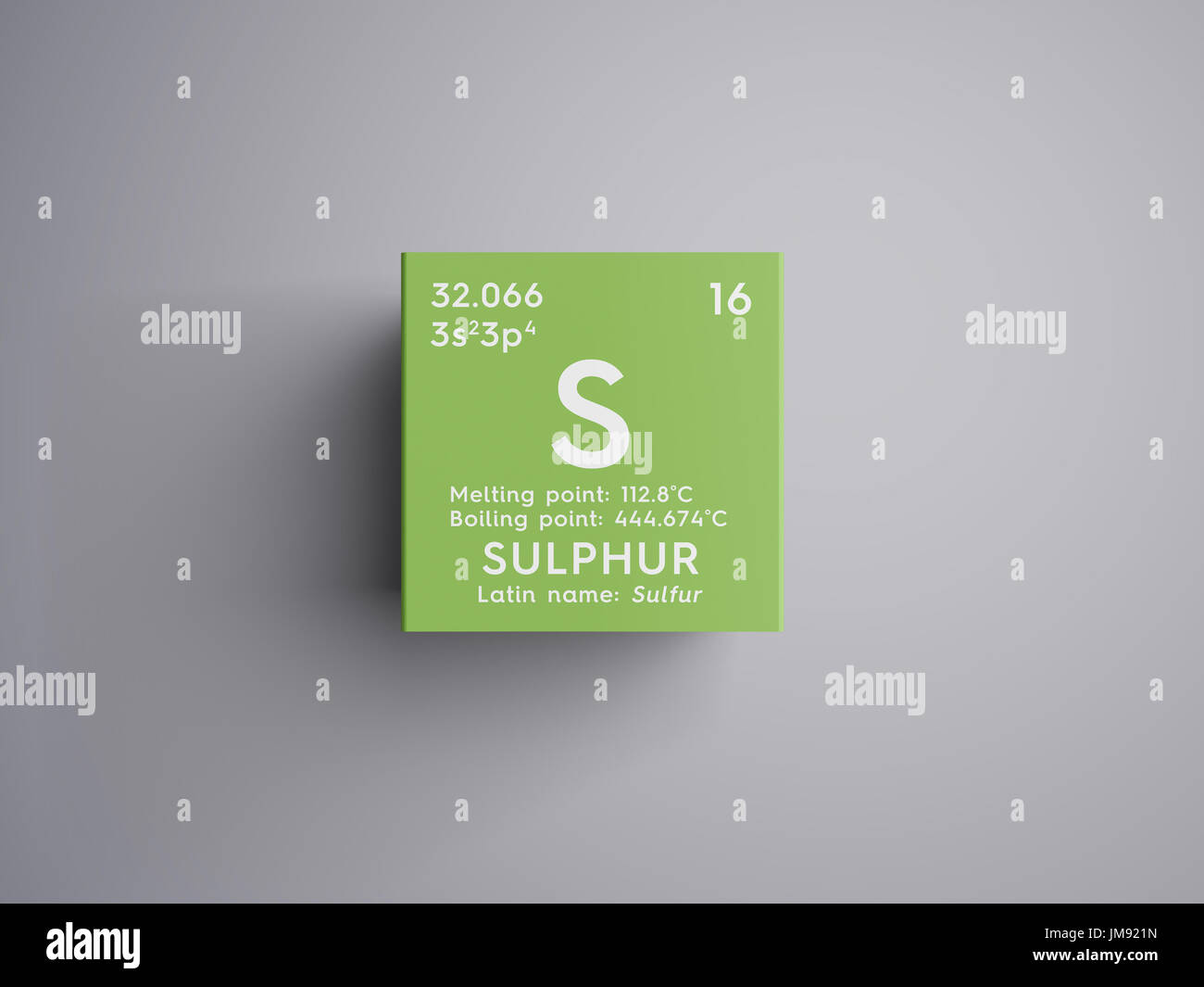 Sulphur Sulfur Other Nonmetals Chemical Element Of Mendeleev S Periodic Table Sulphur In Square Cube Creative Concept Stock Photo Alamy
