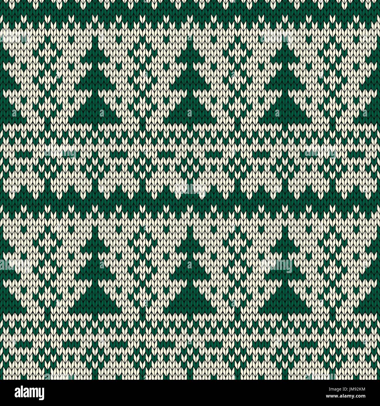 Christmas seamless knitted background. EPS 10 vector illustration Stock
