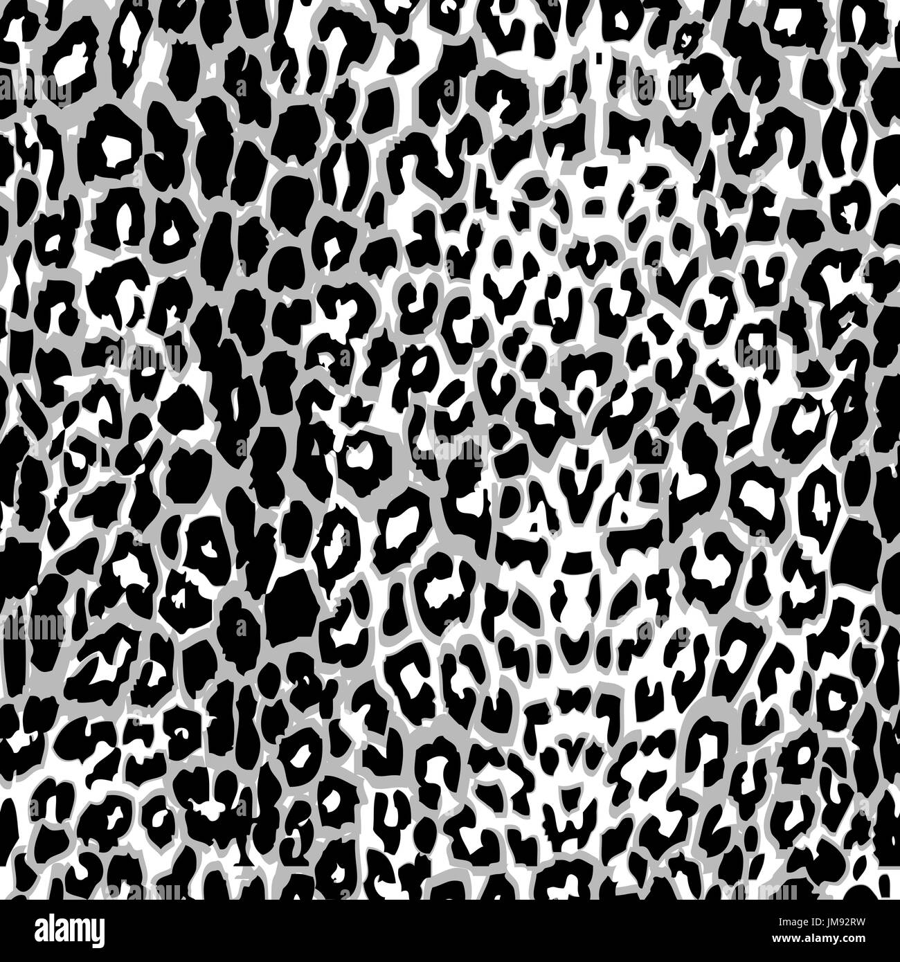 Seamless Black And White Leopard Print 10 Eps Stock Vector Image Art 