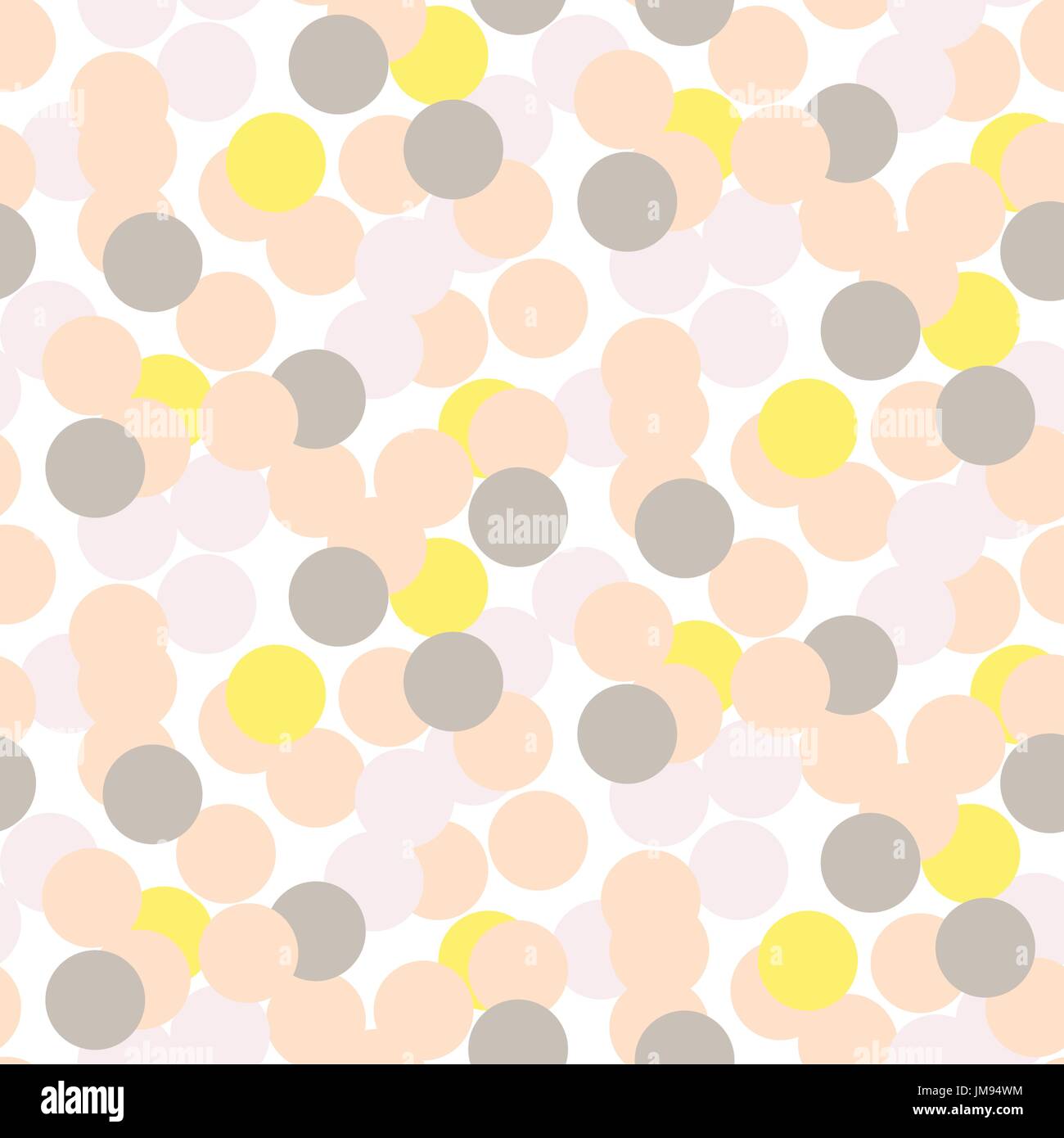 Confetti pale pink and grey seamless vector background. Stock Vector