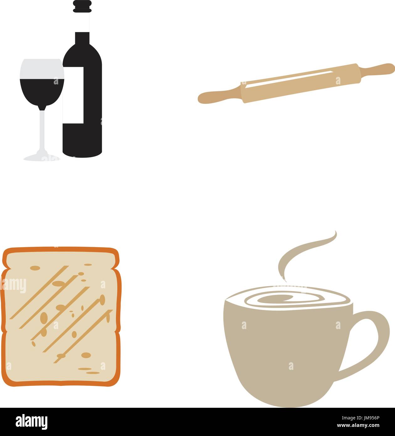 Set of bakery icons Stock Vector Image & Art - Alamy