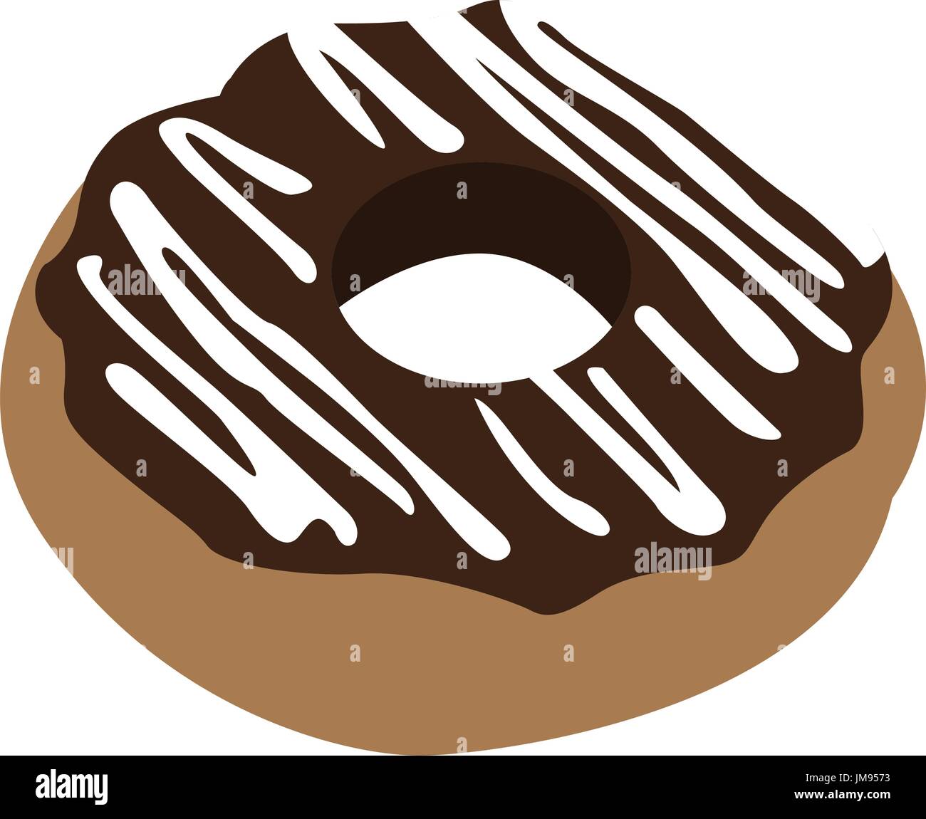 Isolated chocolate donut Stock Vector Image & Art - Alamy