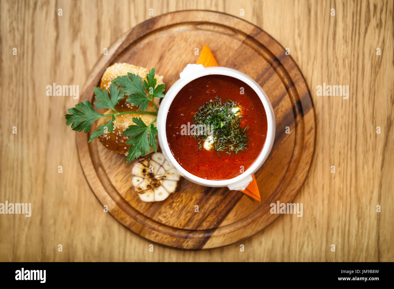 Beet soup borscht Stock Photo