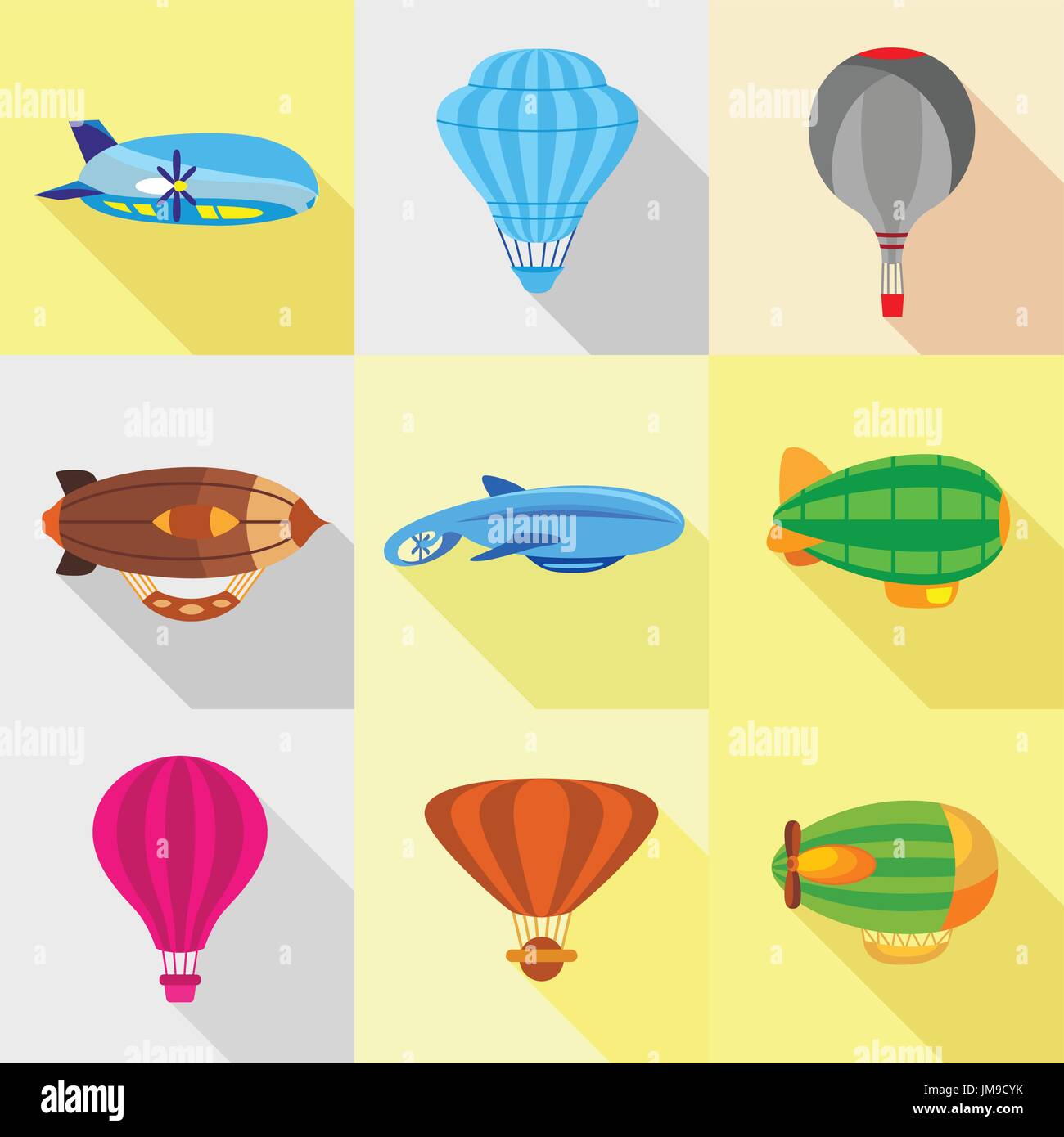 Civil airships Stock Vector Images - Alamy
