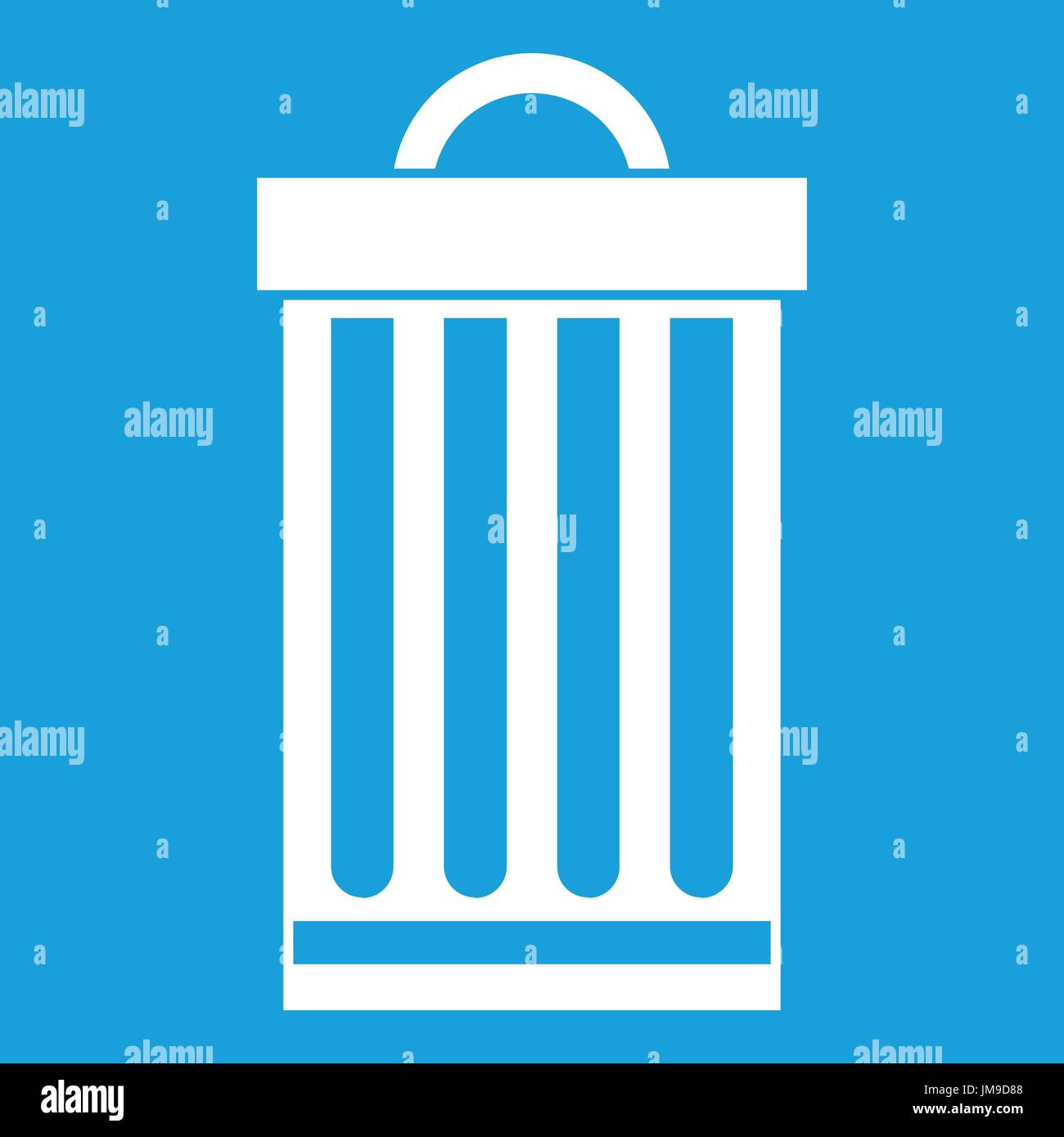 Trash can icon white Stock Vector Image & Art - Alamy