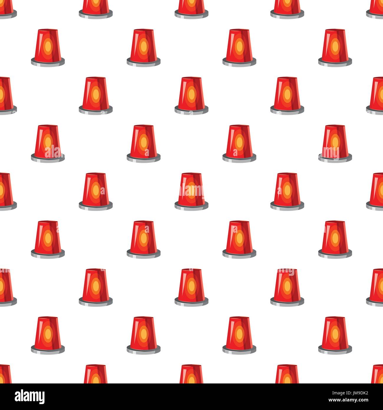 Siren red flashing emergency light pattern Stock Vector