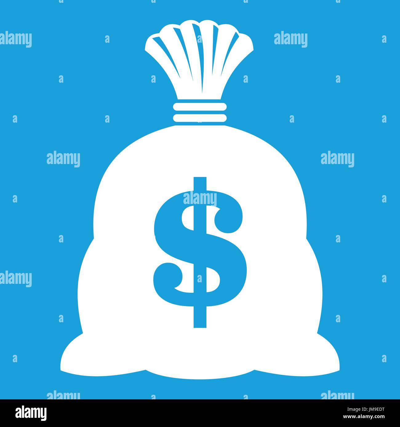 Money bag with US dollar sign icon white Stock Vector Image & Art - Alamy