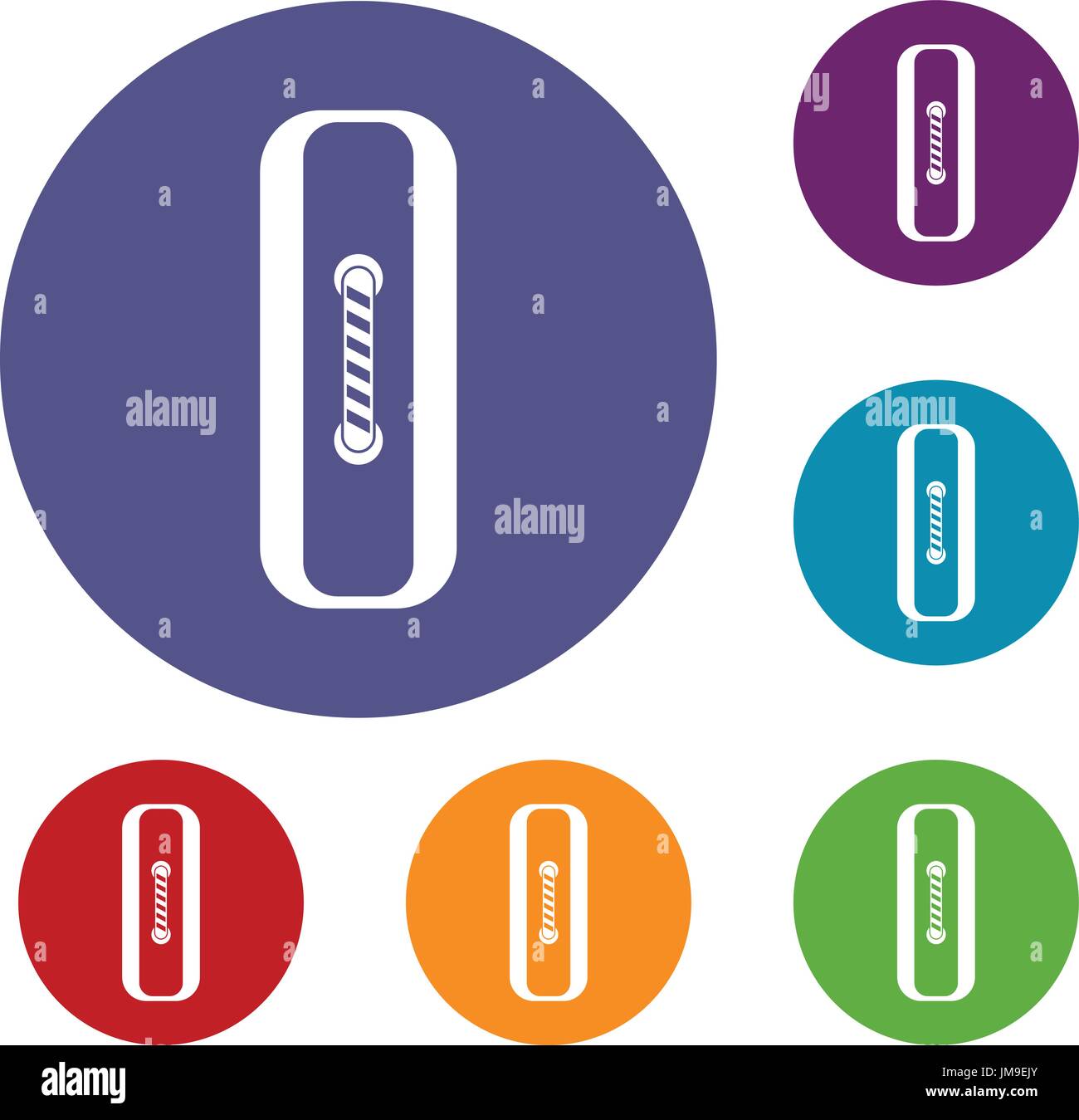 Sewn rectangular button icons set Stock Vector