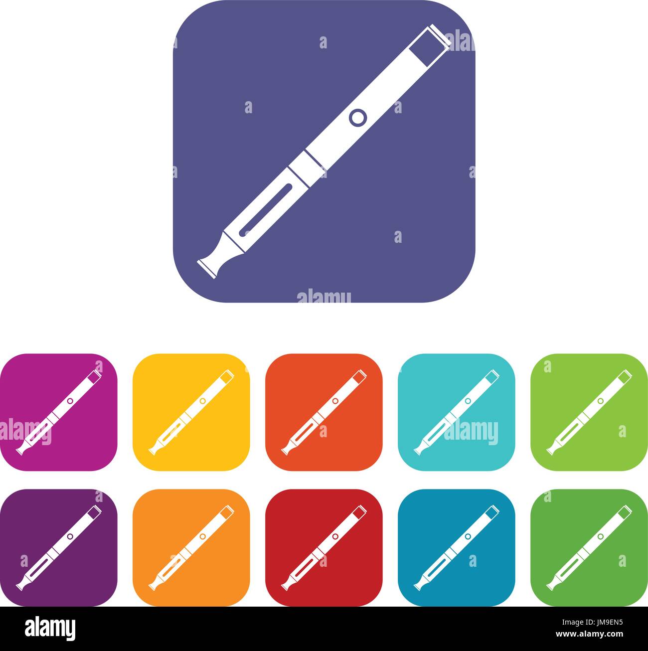 Electronic cigarette icons set Stock Vector Image & Art - Alamy