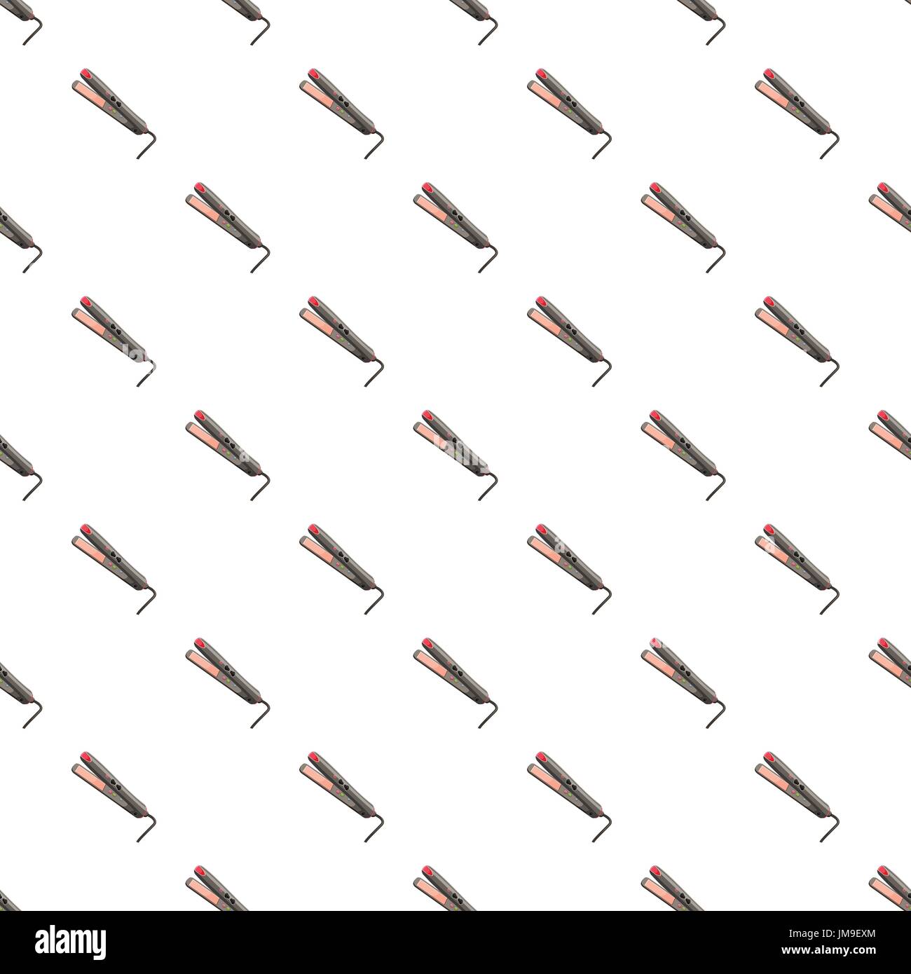 Hair iron pattern Stock Vector