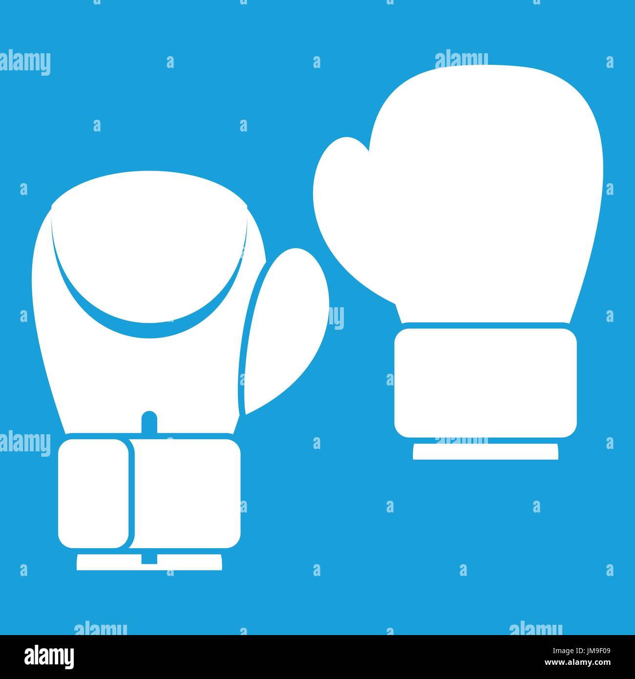 Boxing gloves icon white Stock Vector Image & Art - Alamy