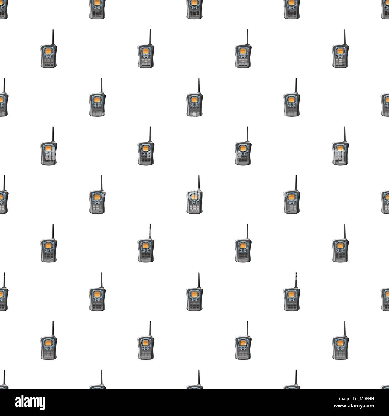 Portable handheld radio pattern Stock Vector