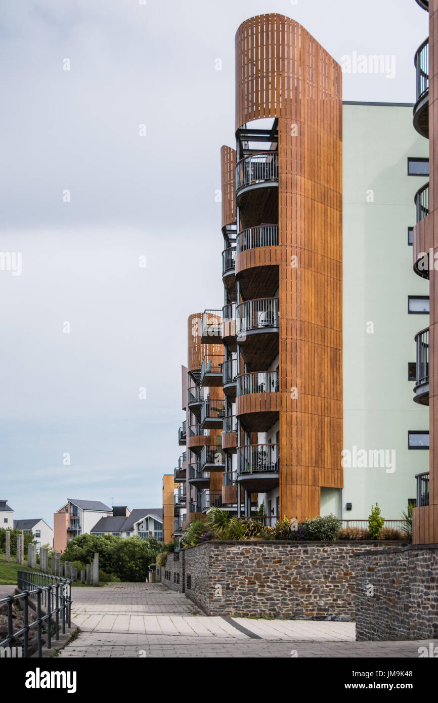 Portishead docklands development apartments Stock Photo Alamy