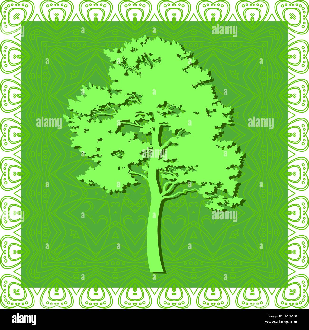 Pine Tree Silhouettes Stock Vector