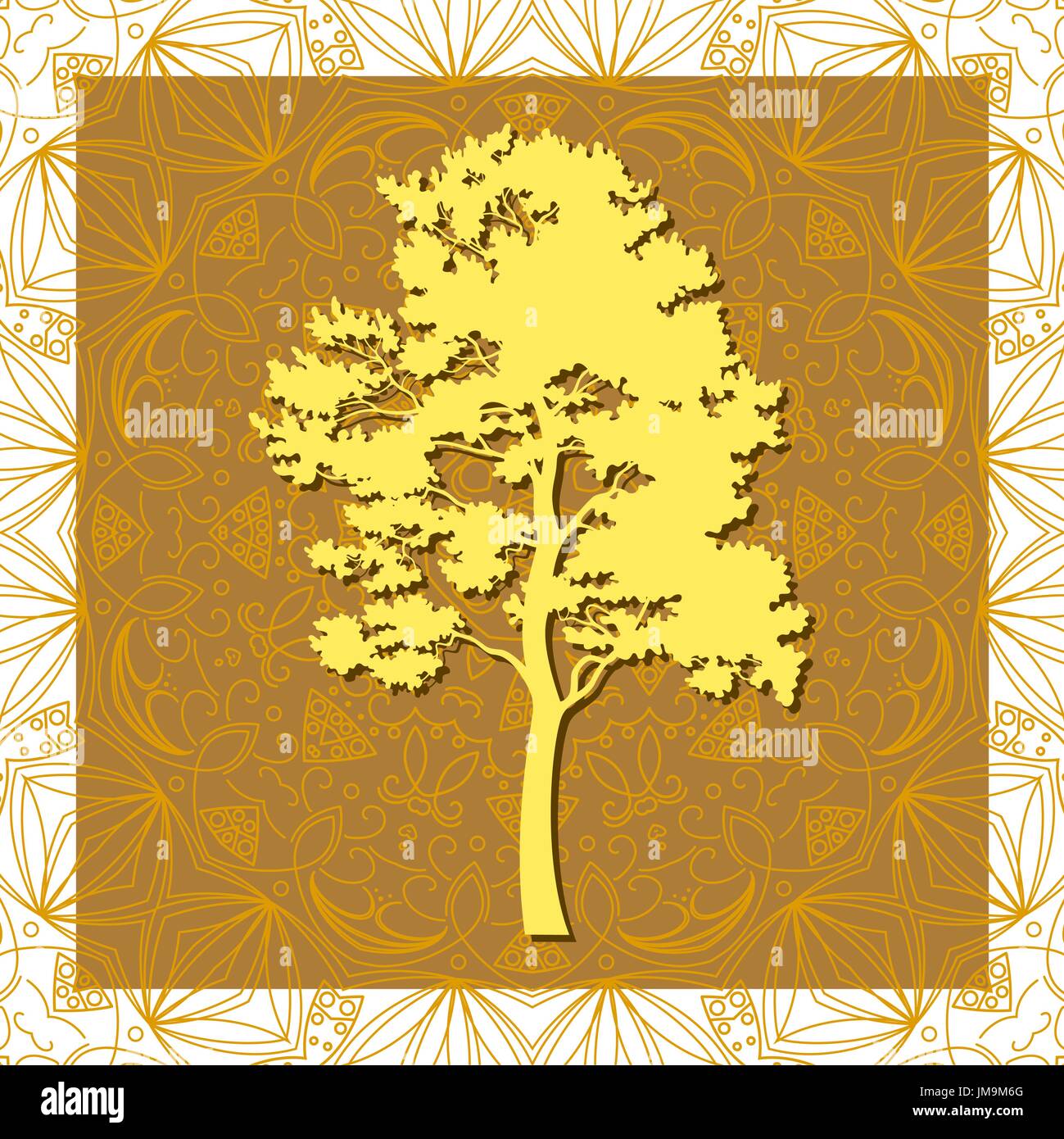 Pine Tree Silhouettes Stock Vector