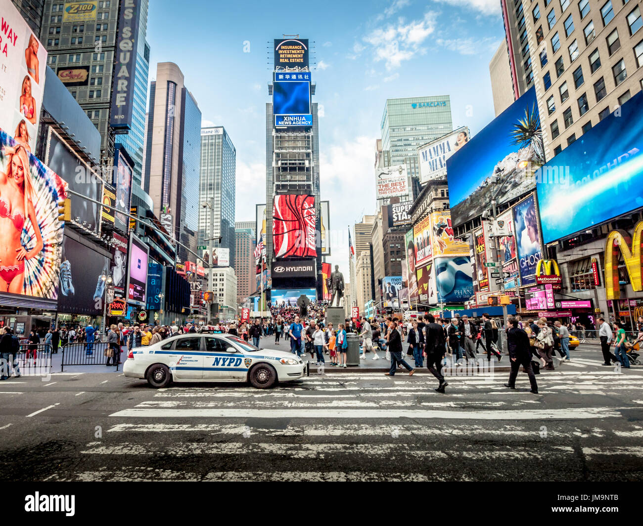 NYPD, Times Square, New York Stock Photo