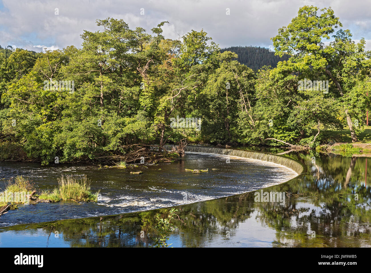 Horseshoe Falls weir and feeder source for the Llangollen Canal on the