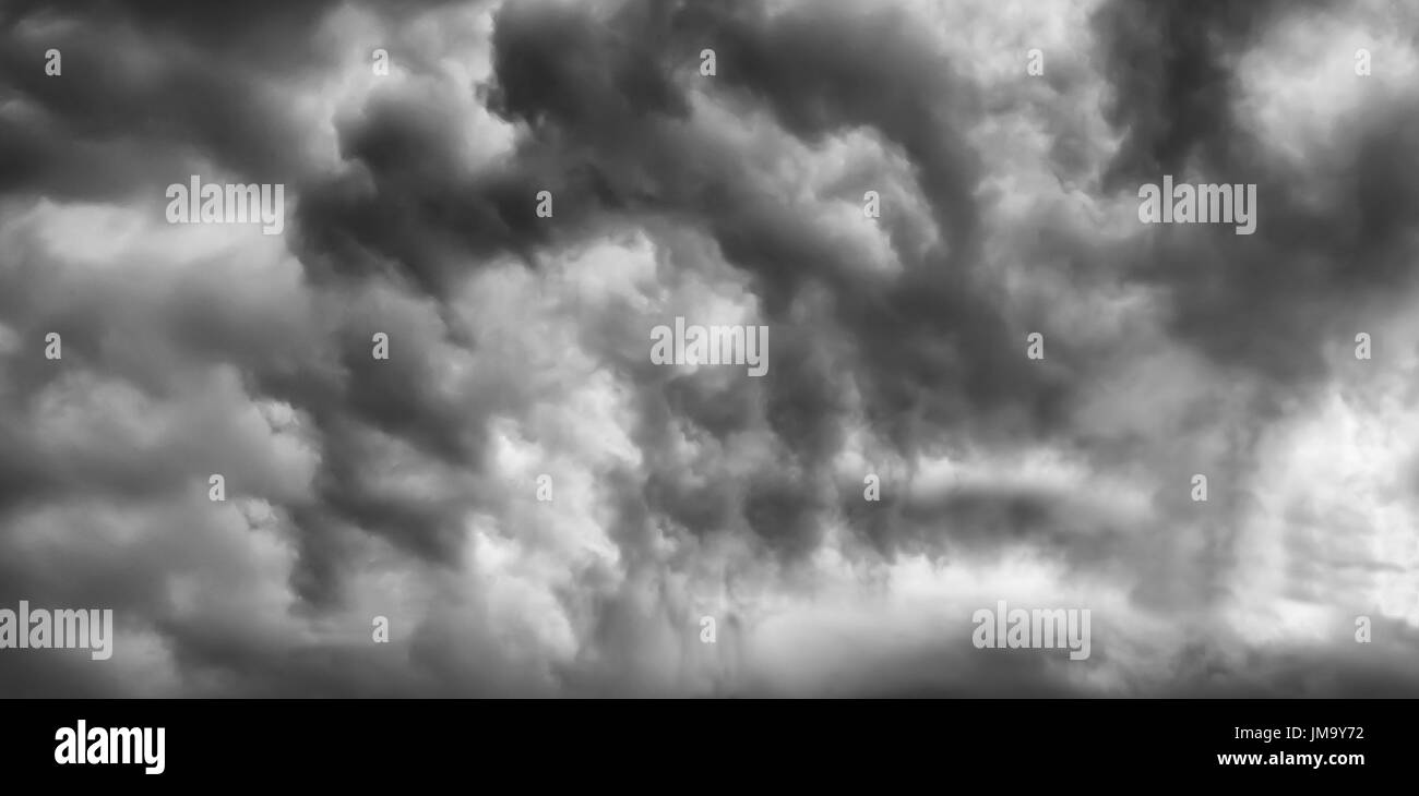 black and white clouds : smoke on sky Stock Photo - Alamy
