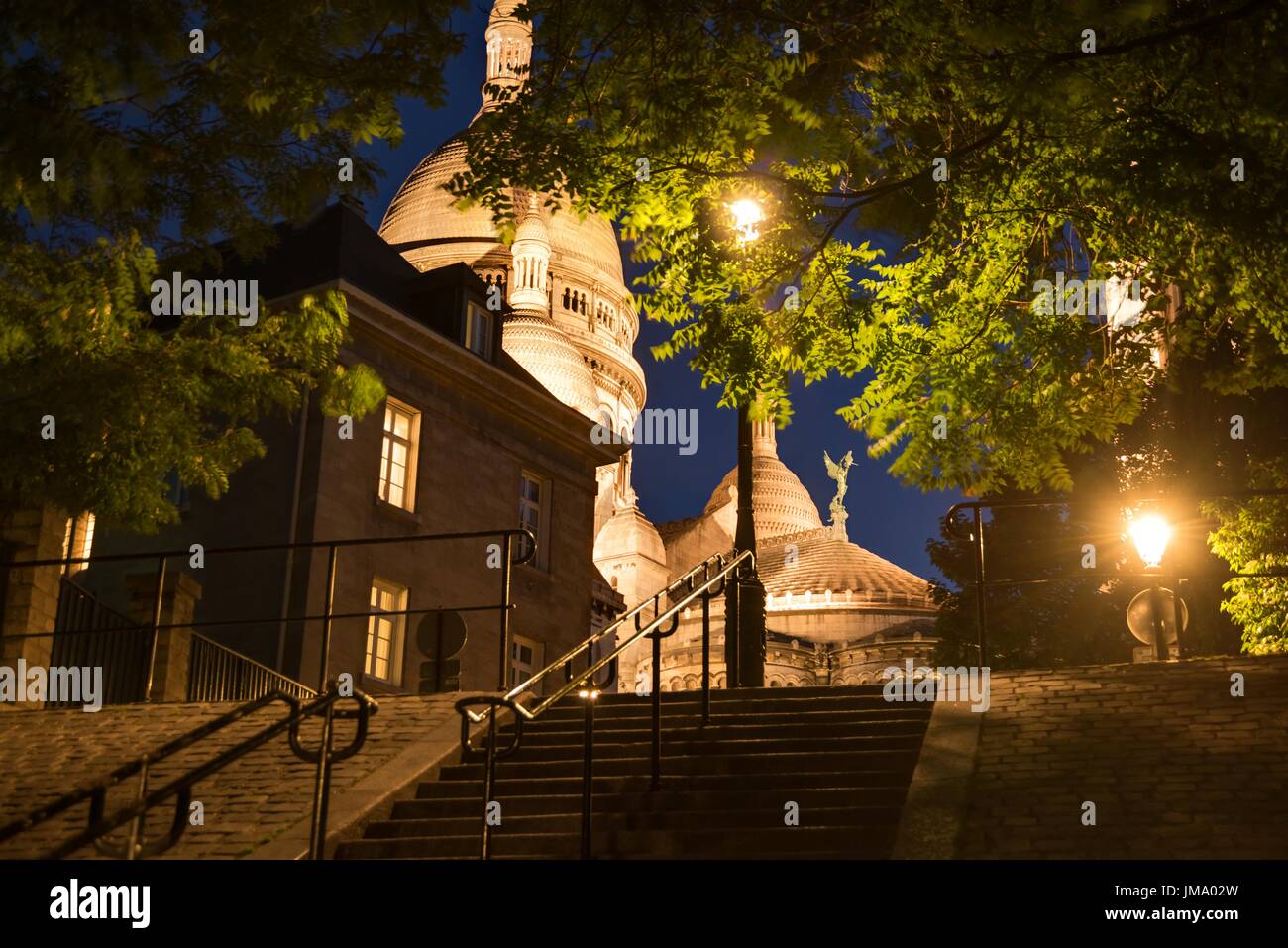 Paris, Montmartre, Treppe Stock Photo