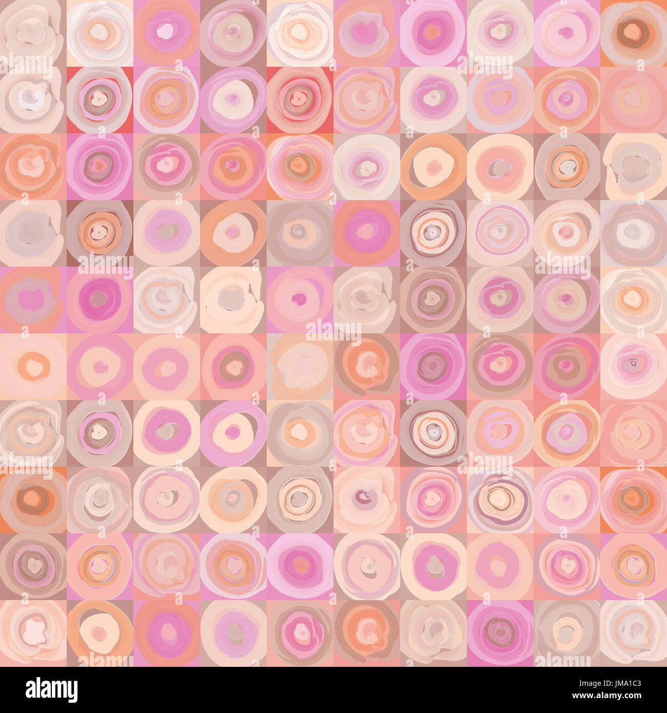 Abstract geometric seamless pattern. Bubble ornamental background ...