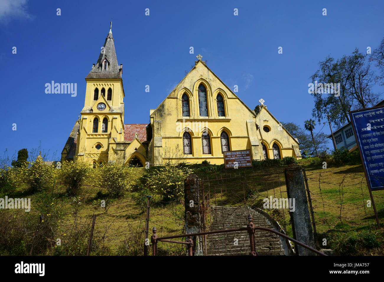 Saint Andrew's church, Darjeeling, West Bengal, India Stock Photo
